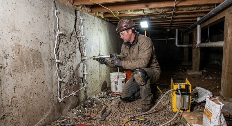 Basement Foundation Repair in Glenolden, PA