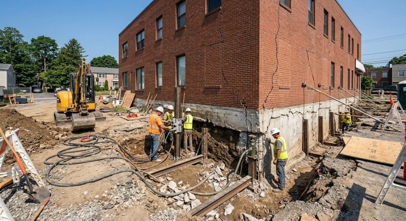 Building Foundation Repair in Haddonfield, NJ