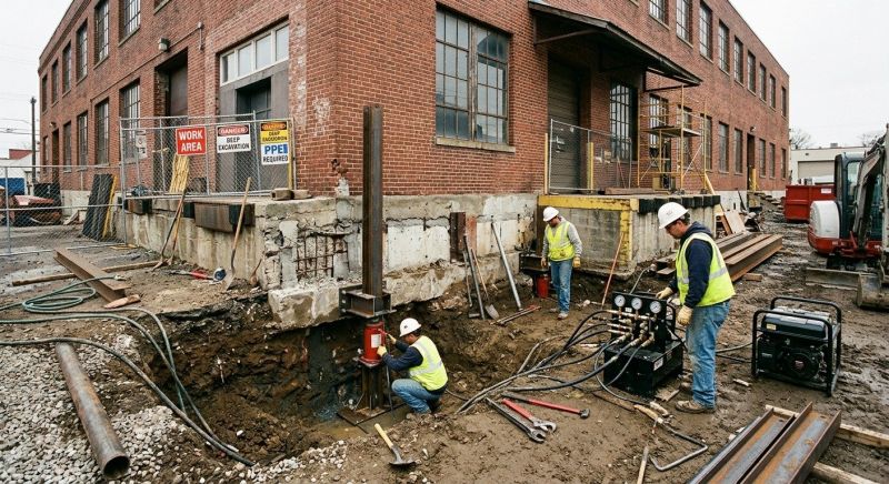 Building Foundation Repair in Newtown, PA