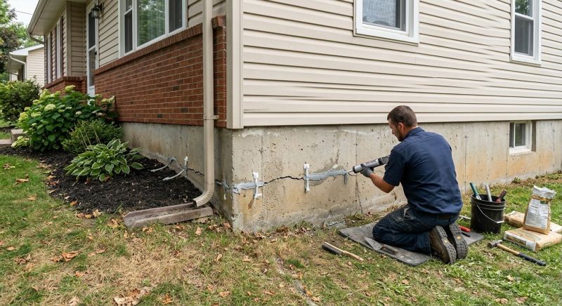 Cracked Foundation Repair in Birmingham, NJ