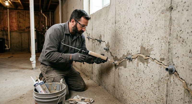 Cracked Foundation Repair in Glenside, PA