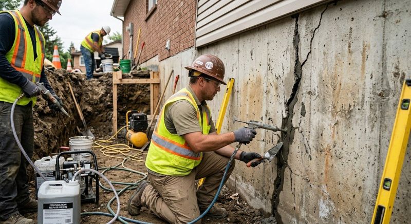 Cracked Foundation Repair in Trenton, NJ