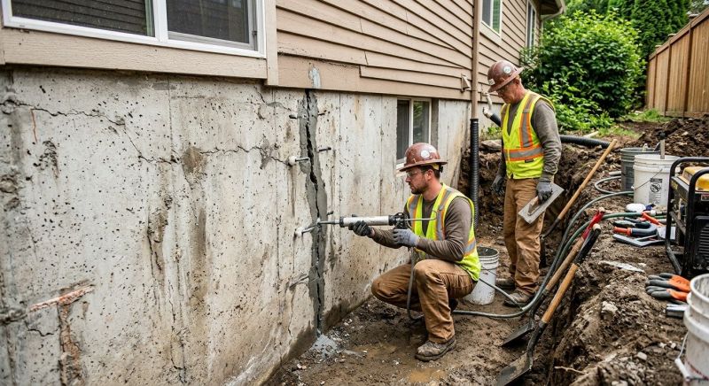 Cracked Foundation Repair in Wycombe, PA