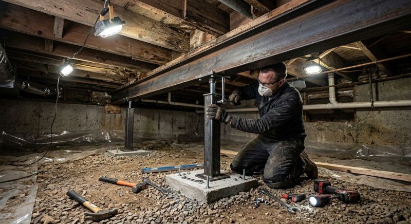 Crawlspace Structural Repair in Bucks County, PA