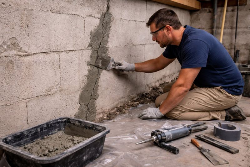 Foundation Crack Repair in Elkins Park, PA