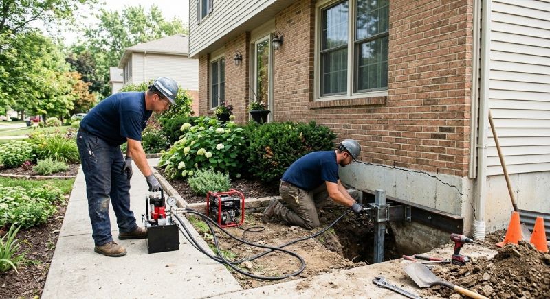Foundation Jacking in Morrisville, PA