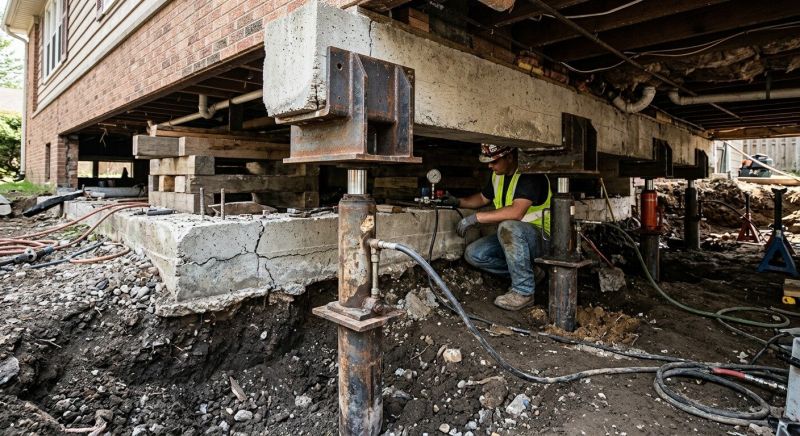 Foundation Lifting in Havertown, PA