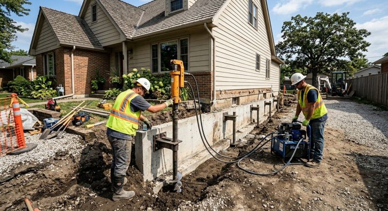 Foundation Stabilizing in Lafayette Hill, PA