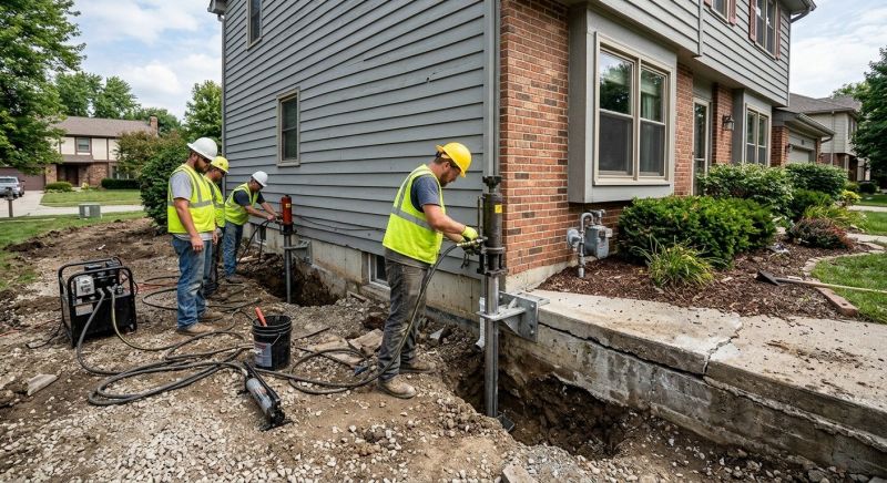 Foundation Stabilizing in Plymouth Meeting, PA
