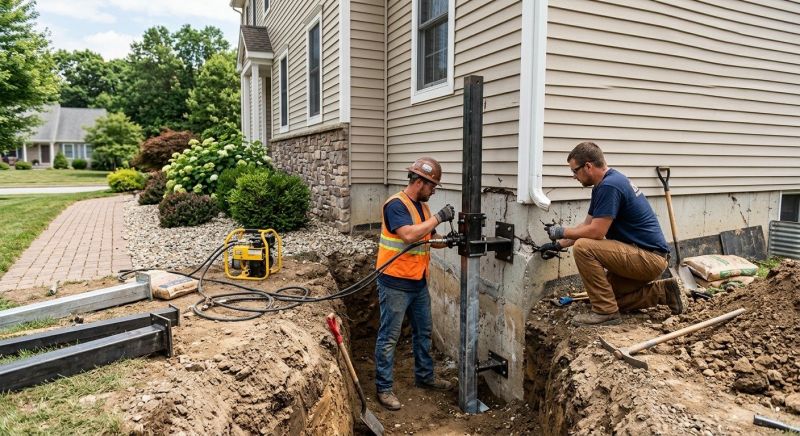 Foundation Stabilizing in Plymouth Meeting, PA