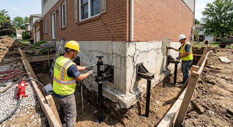 Foundation Structural Repair in Willow Grove, PA
