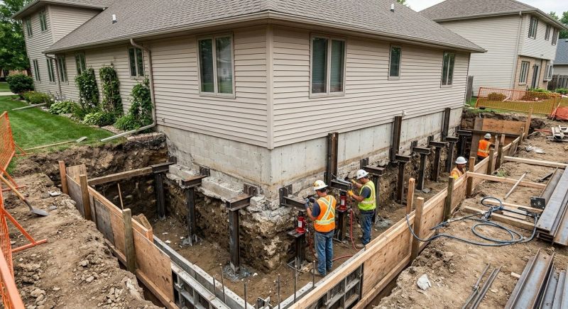 Foundation Underpinning in Bucks County, PA