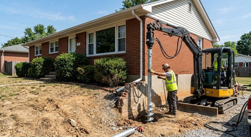 Helical Pile Installation in Bucks County, PA