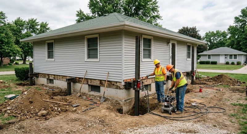 House Foundation Leveling in Bucks County, PA