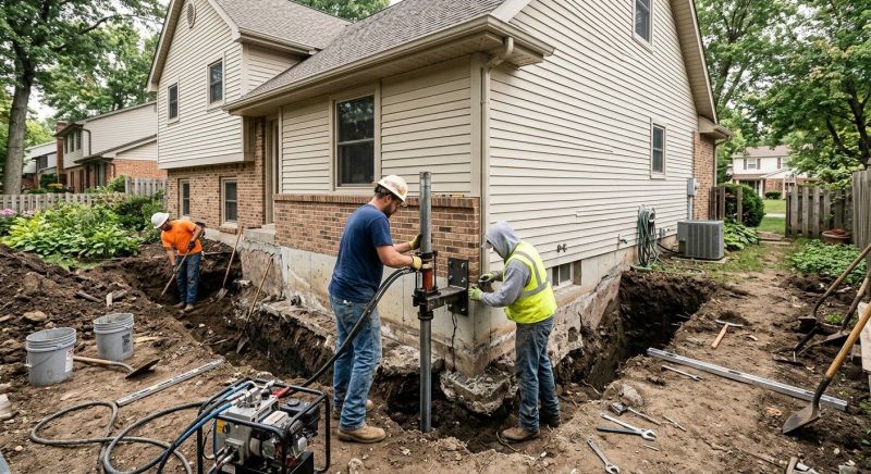 House Foundation Repair in Ambler, PA