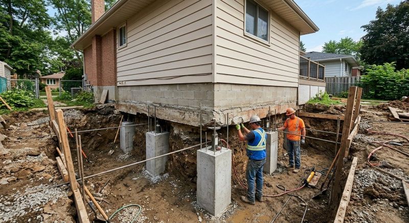 House Underpinning in Bucks County, PA