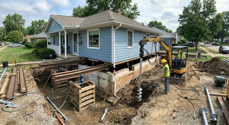 House Underpinning in Bucks County, PA
