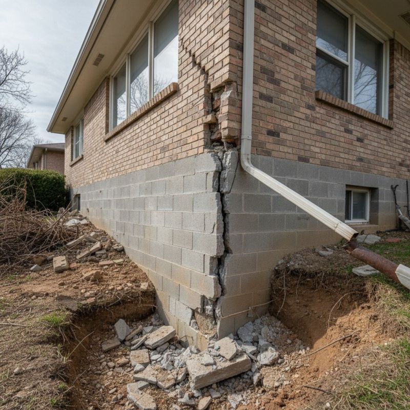 Settling Foundation Service in Bucks County, PA