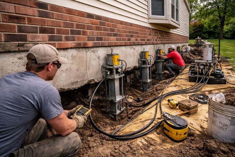 Settling Foundation Service in Montgomery County, PA
