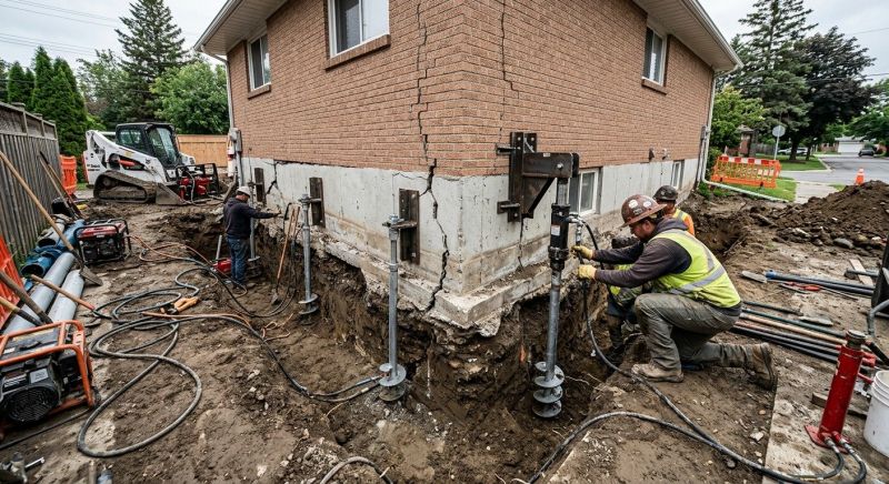 Sinking Foundation Repair in King Of Prussia, PA